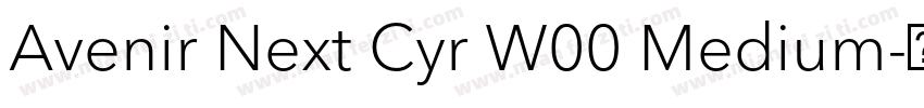 Avenir Next Cyr W00 Medium字体转换